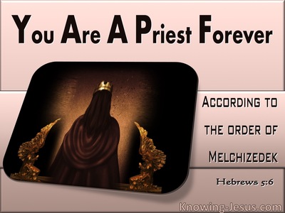 Hebrews 5:6 You Are  Priest Forever After The Order Of Melchizedek (pink)
